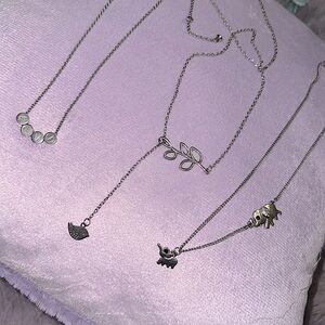 3pk Fashion necklaces (stainless steel)